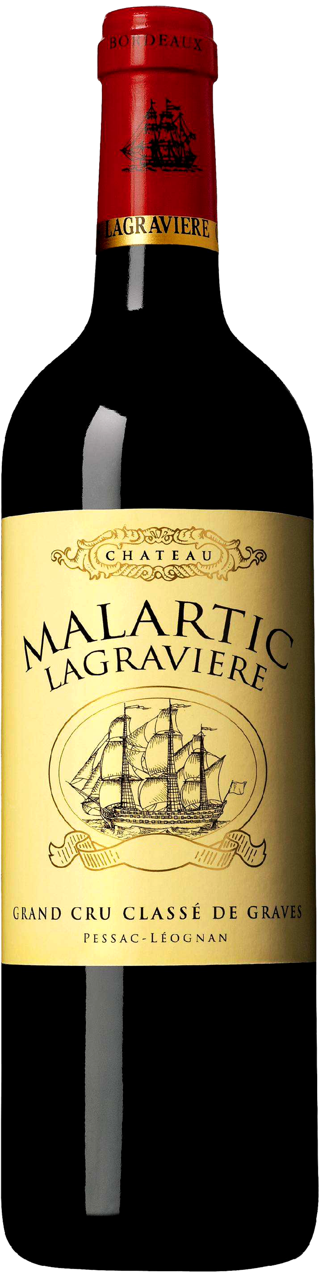 Bottle shot of 2010 Château Malartic Lagraviere Rouge, Pessac Léognan