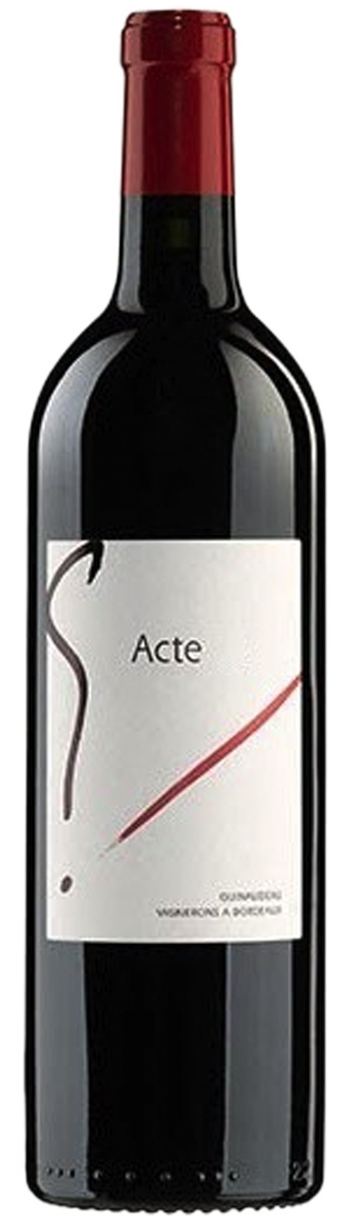 Bottle shot of 2017 Acte 9, Bordeaux Superieur