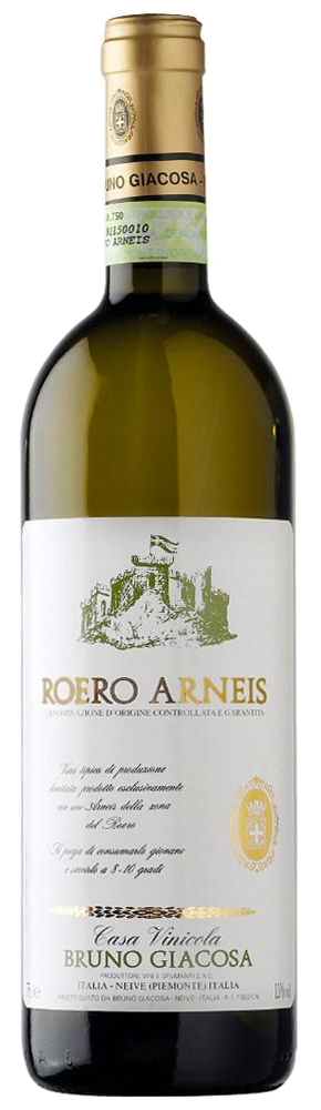 Bottle shot of 2012 Roero Arneis