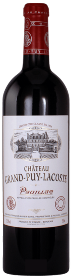 Bottle shot of 2020 Château Grand Puy Lacoste, 5ème Cru Pauillac