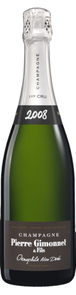 Bottle shot of 2008 Oenophile Brut nature BB disgorged in 2023