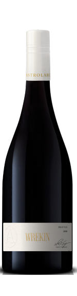 Bottle shot of 2020 Wrekin Pinot Noir