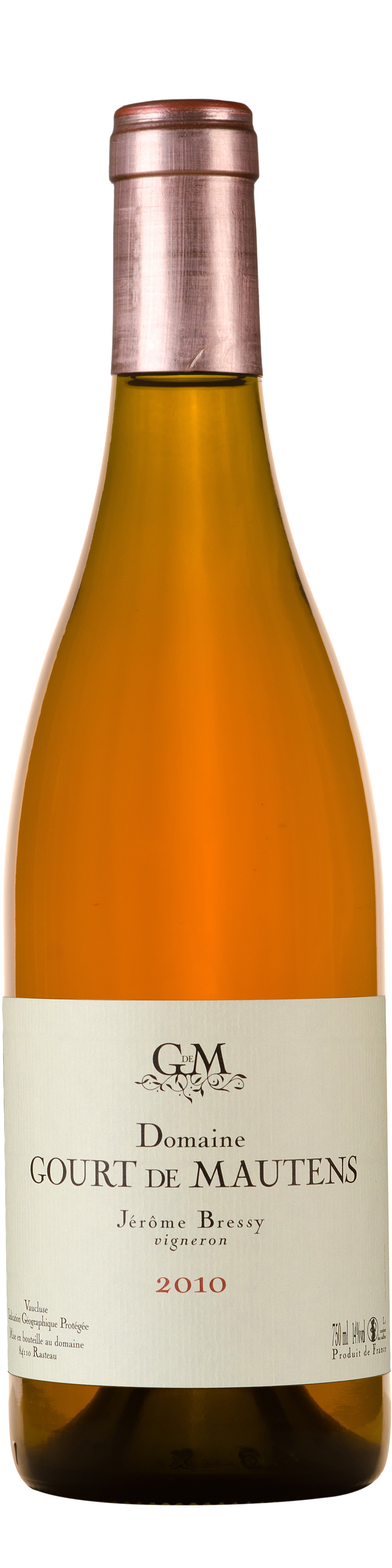 Bottle shot of 2010 Rosé Organic