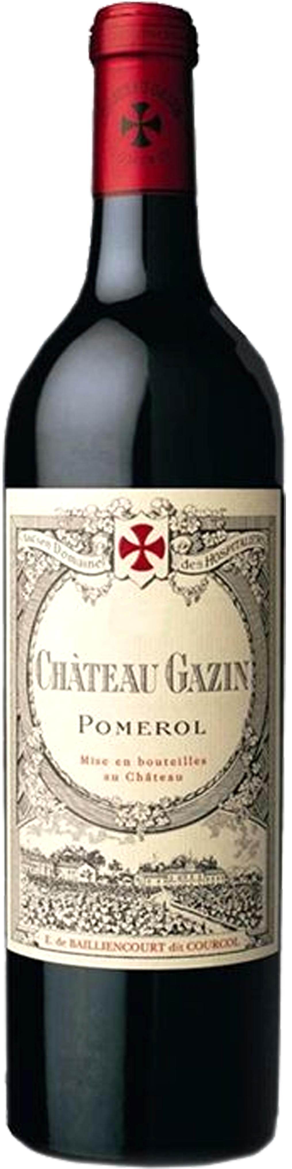 Bottle shot of 2010 Château Gazin, Pomerol
