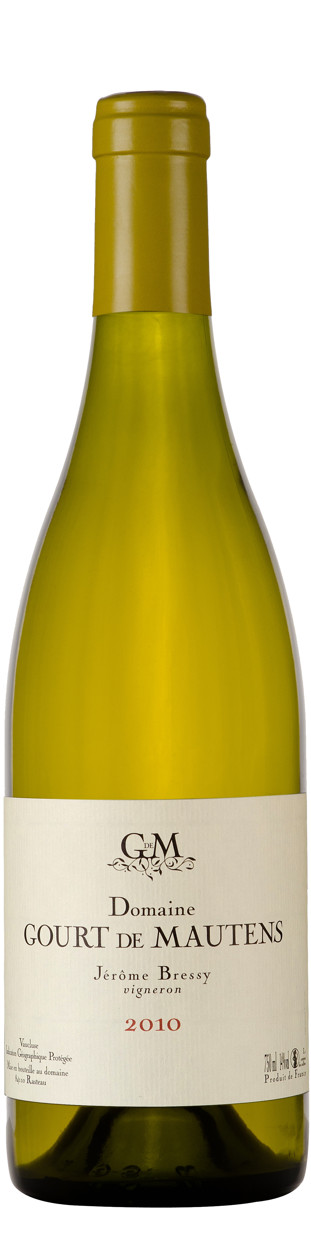 Bottle shot of 2011 Blanc
