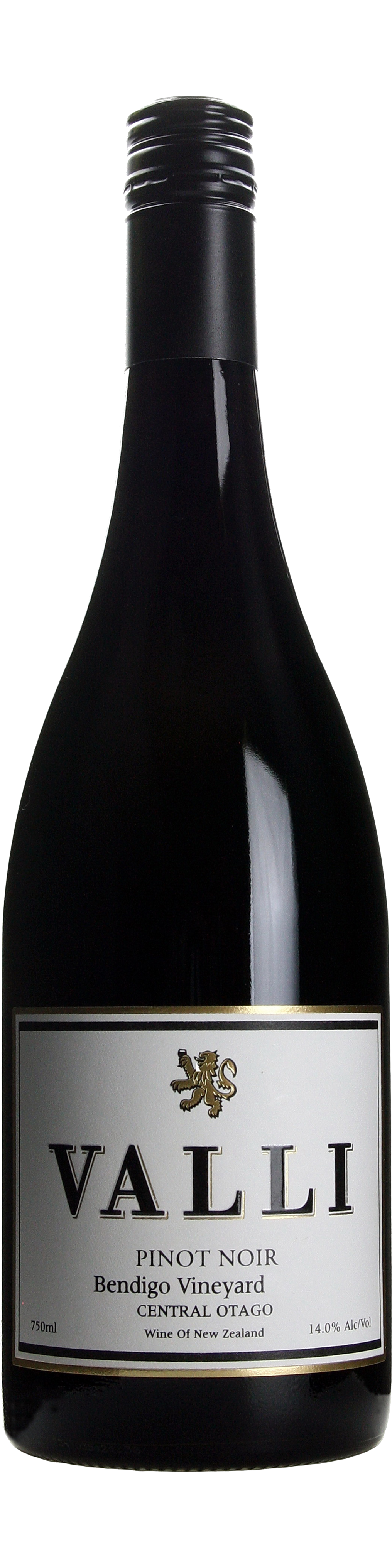 Bottle shot of 2011 Bendigo Pinot Noir