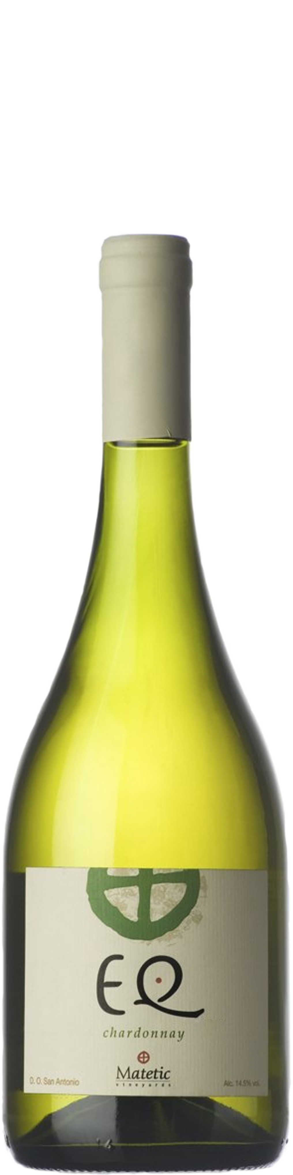 Bottle shot of 2011 EQ Chardonnay Organic
