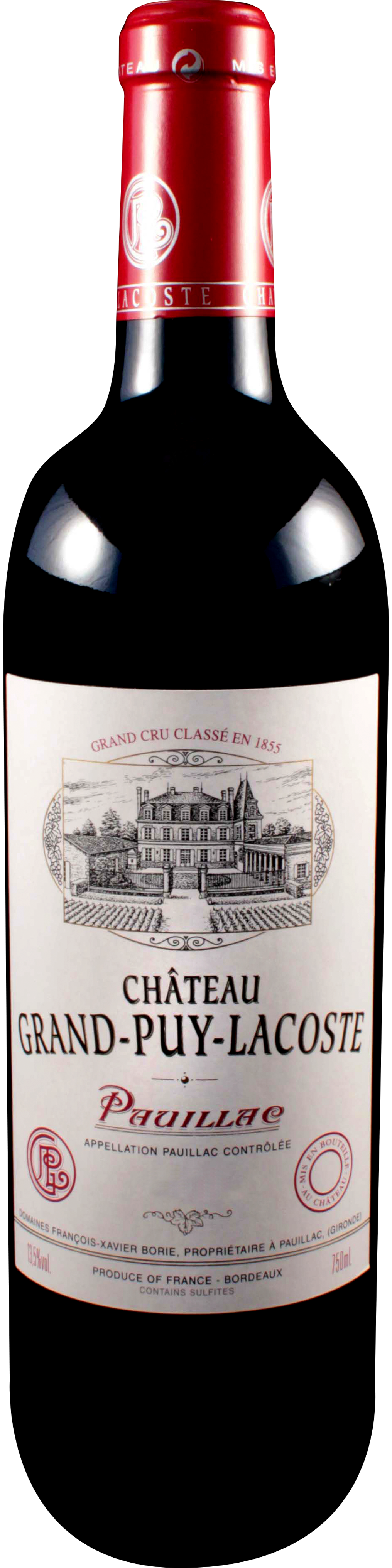 Bottle shot of 2011 Château Grand Puy Lacoste, 5ème Cru Pauillac