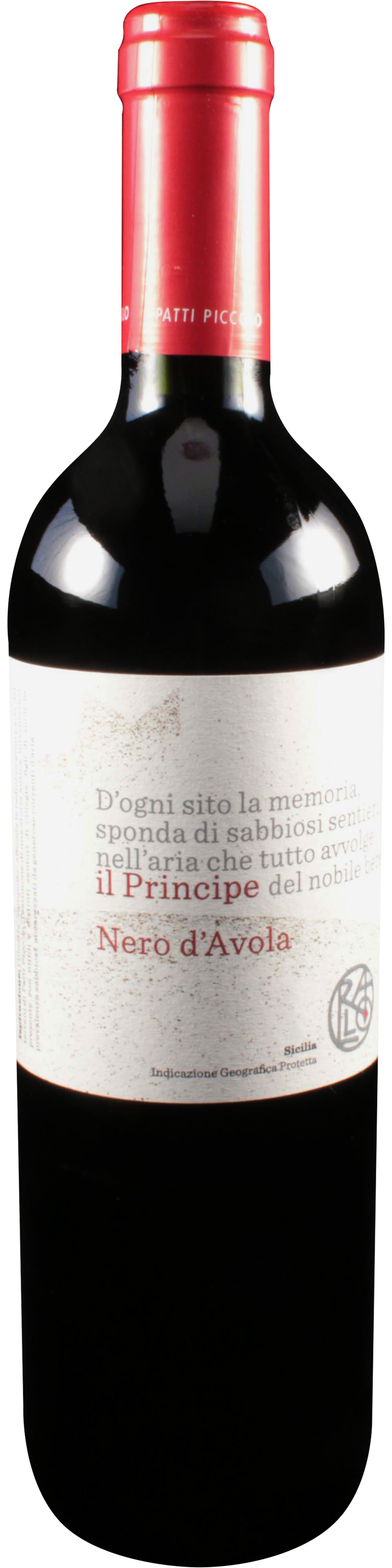 Bottle shot of 2011 Il Principe Nero d'Avola