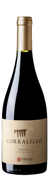 Bottle shot of 2011 Corralillo Pinot Noir Organic
