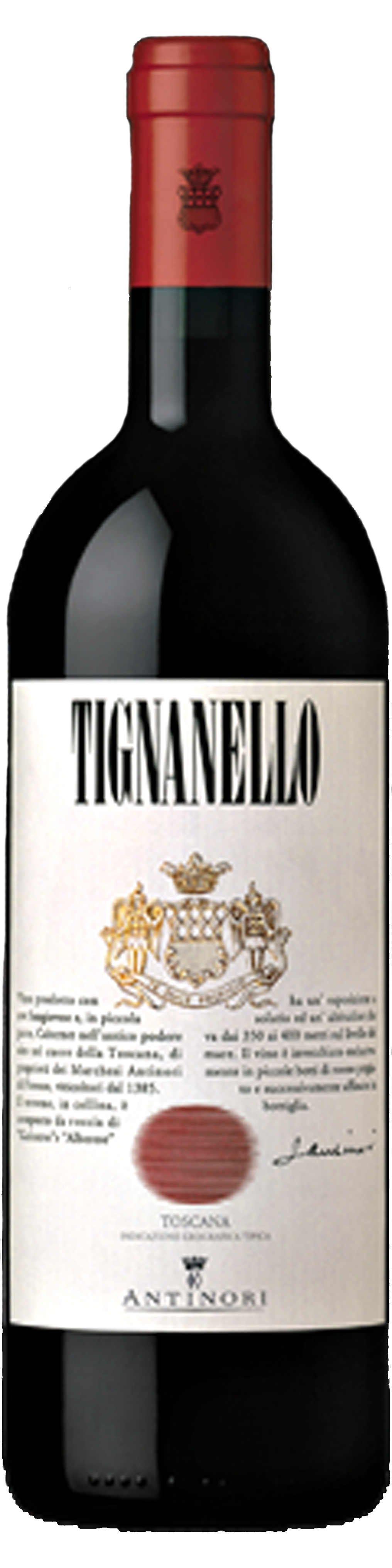Bottle shot of 2011 Tignanello