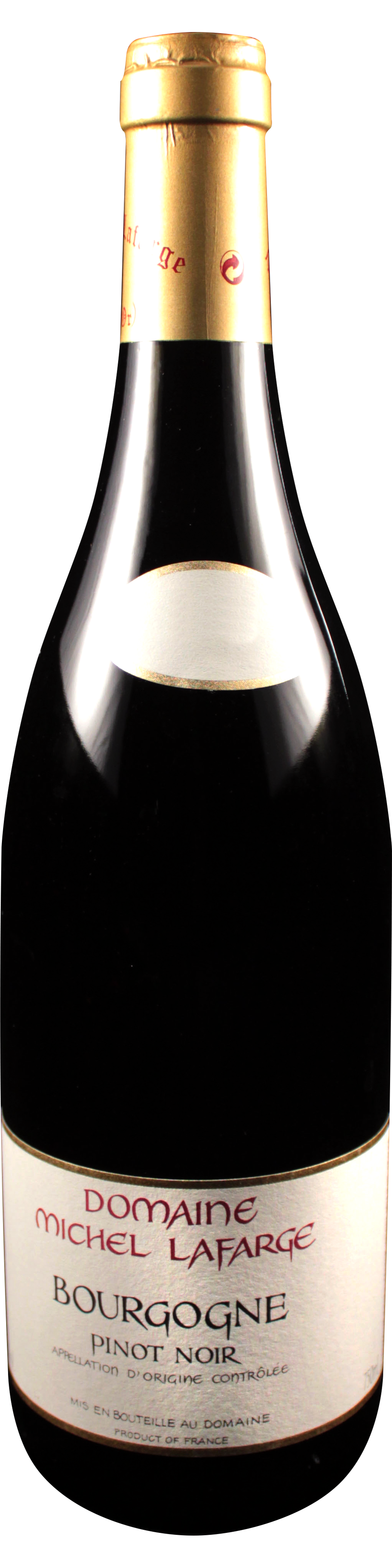 Bottle shot of 2012 Bourgogne Pinot Noir