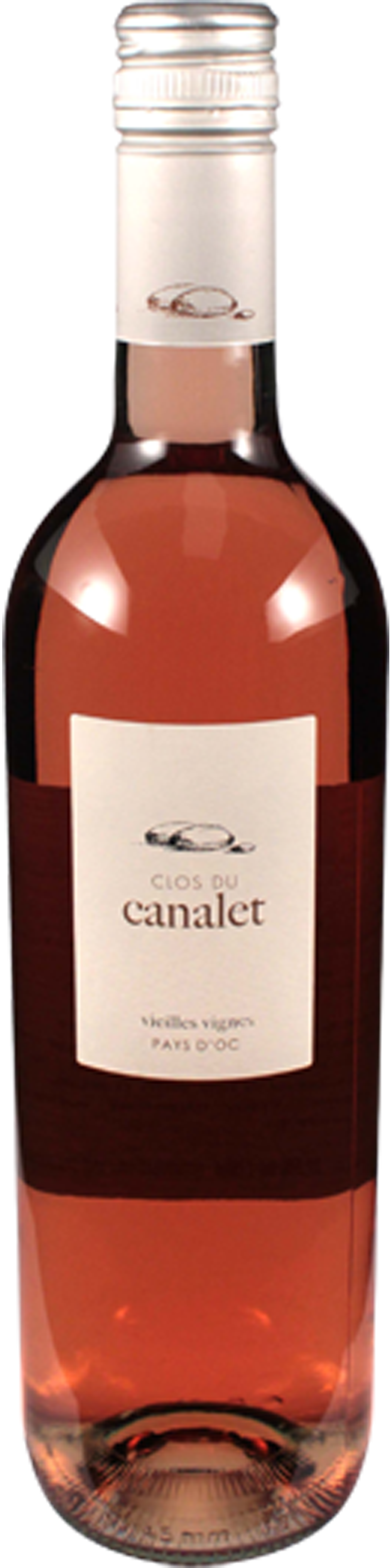 Bottle shot of 2012 Clos du Canalet Vieilles Vignes Rosé