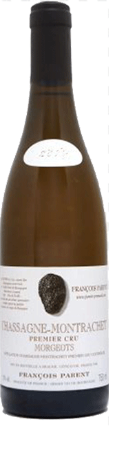 Bottle shot of 2012 Chassagne Montrachet 1er Cru Morgeots