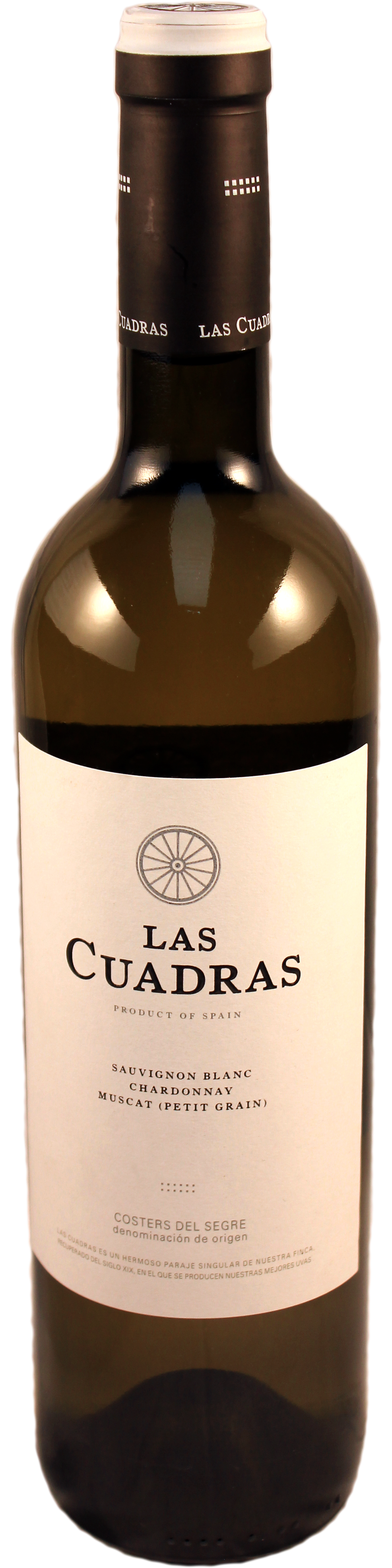 Bottle shot of 2012 Las Cuadras Blanco
