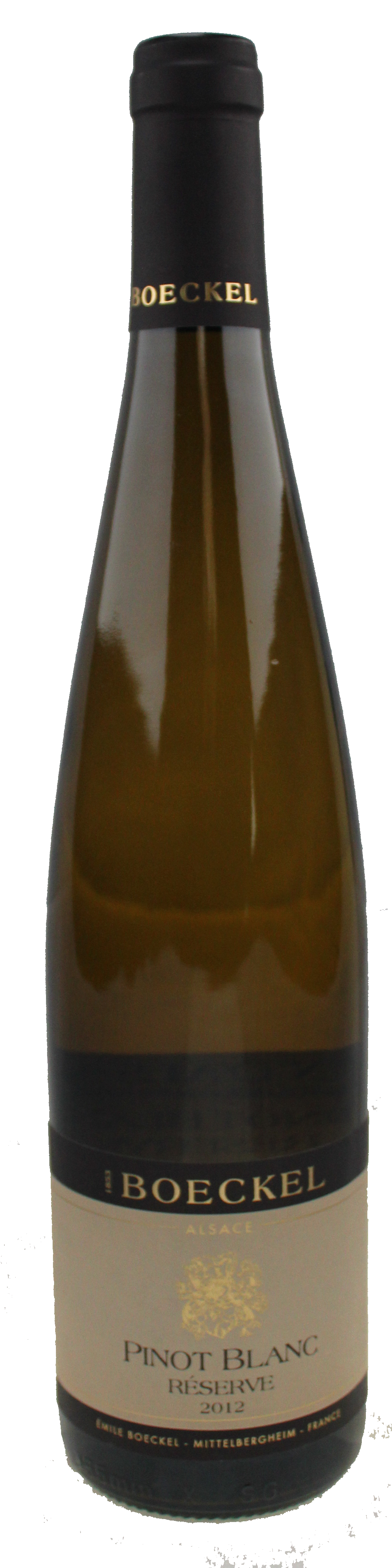 Bottle shot of 2012 Pinot Blanc Reserve
