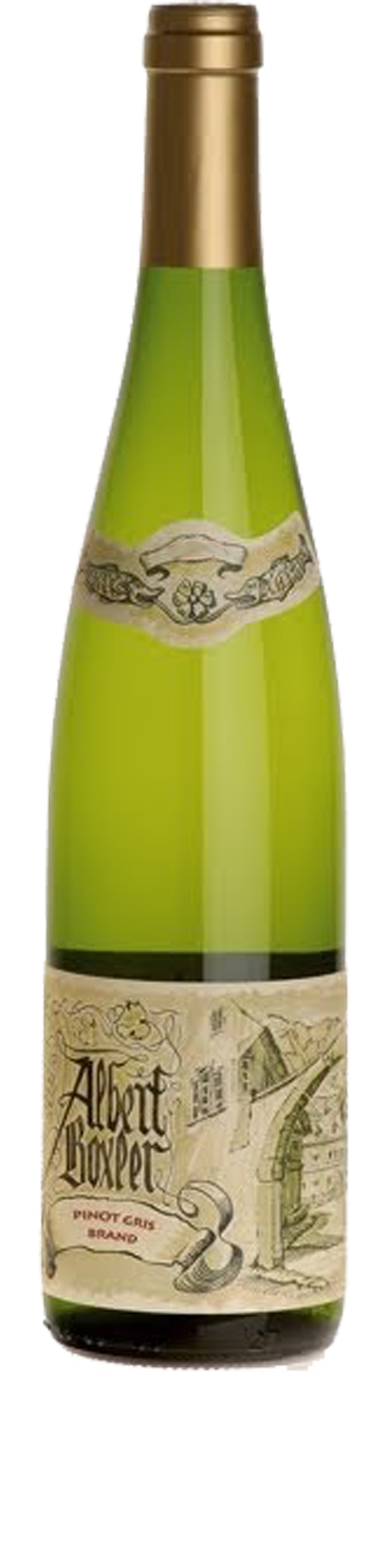 Bottle shot of 2012 Pinot Gris Grand Cru Brand