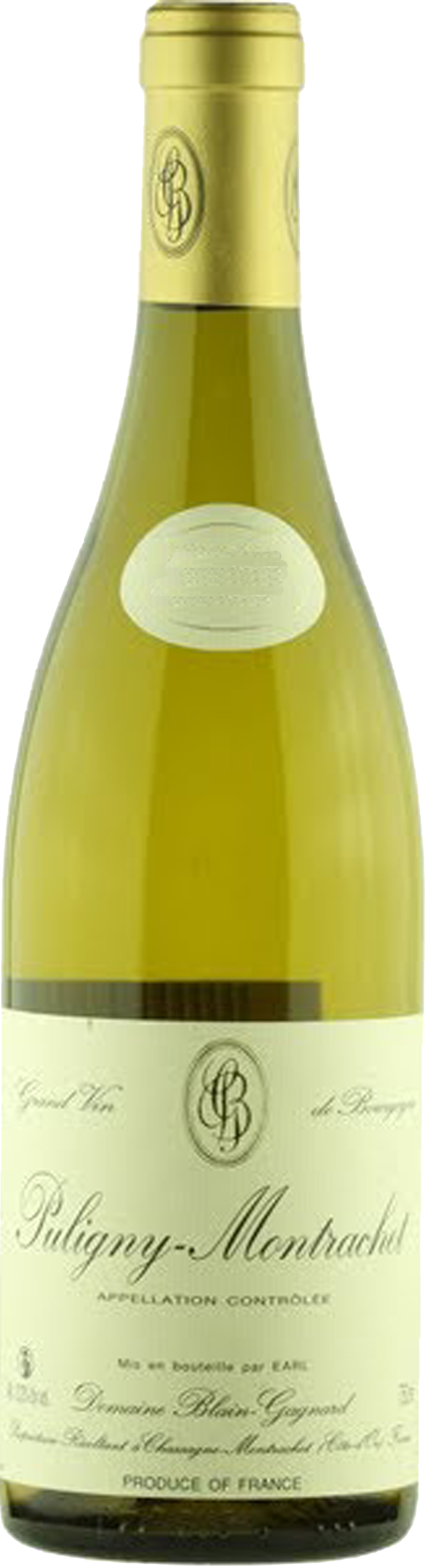 Bottle shot of 2012 Puligny Montrachet
