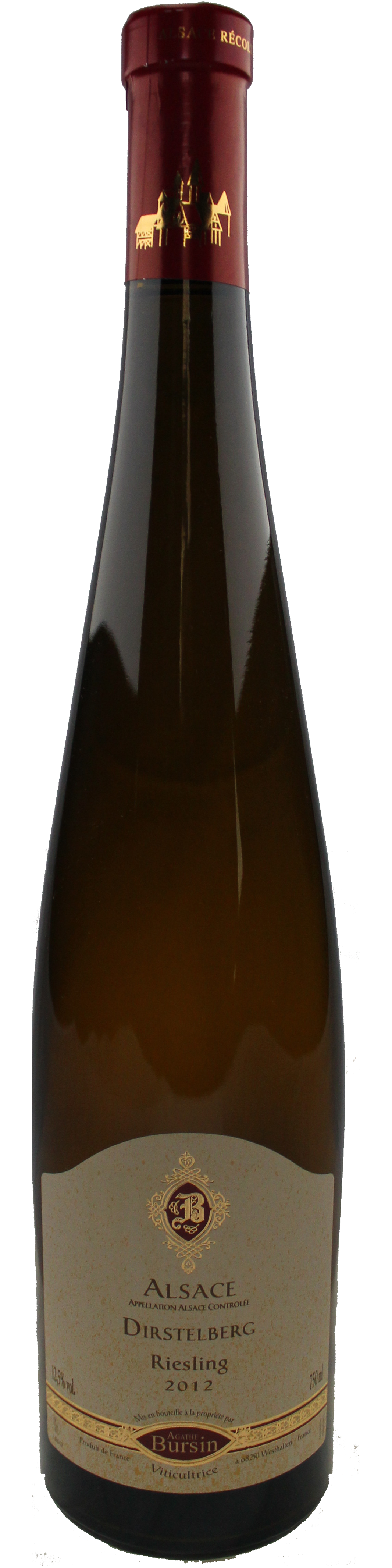 Bottle shot of 2012 Riesling Dirstelberg