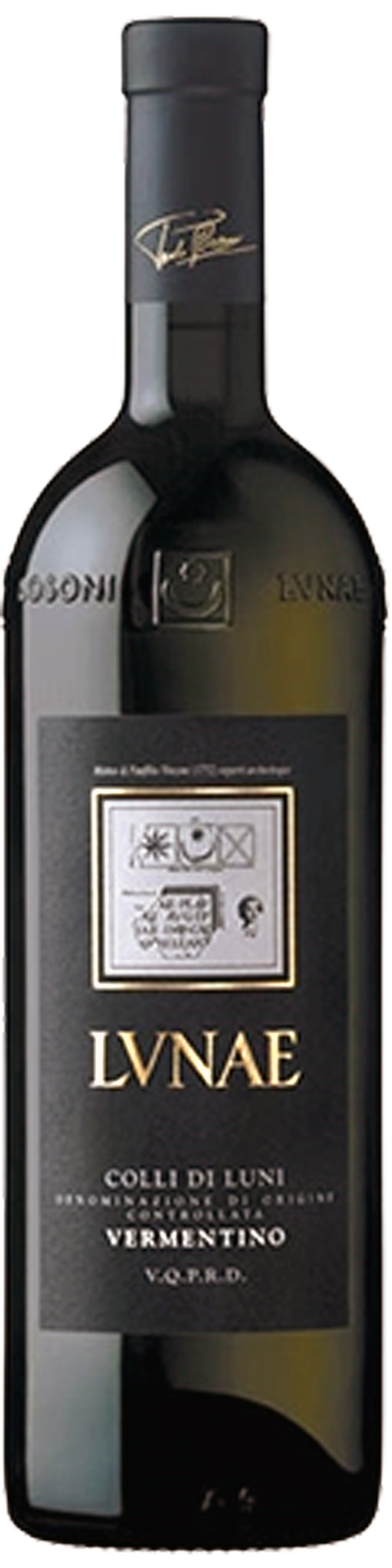 Bottle shot of 2012 Vermentino Colli di Luni Etichetta Nera
