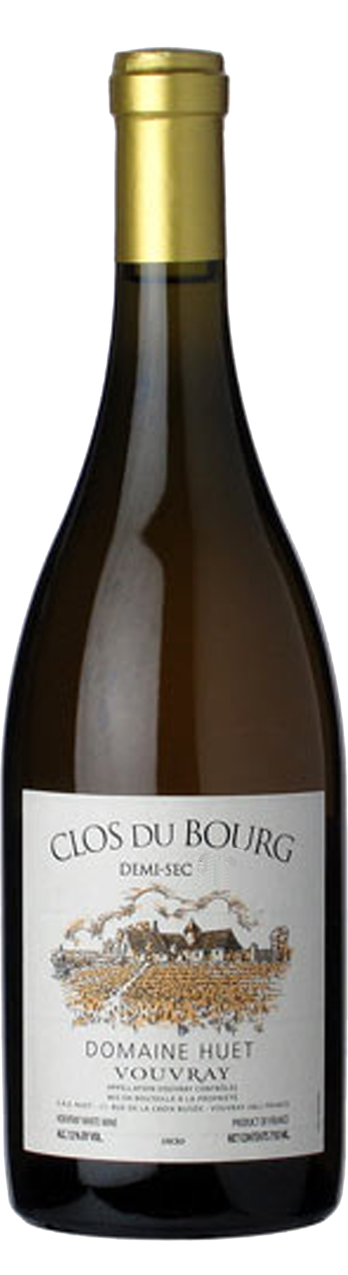 Bottle shot of 2015 Vouvray Clos du Bourg Demi-Sec
