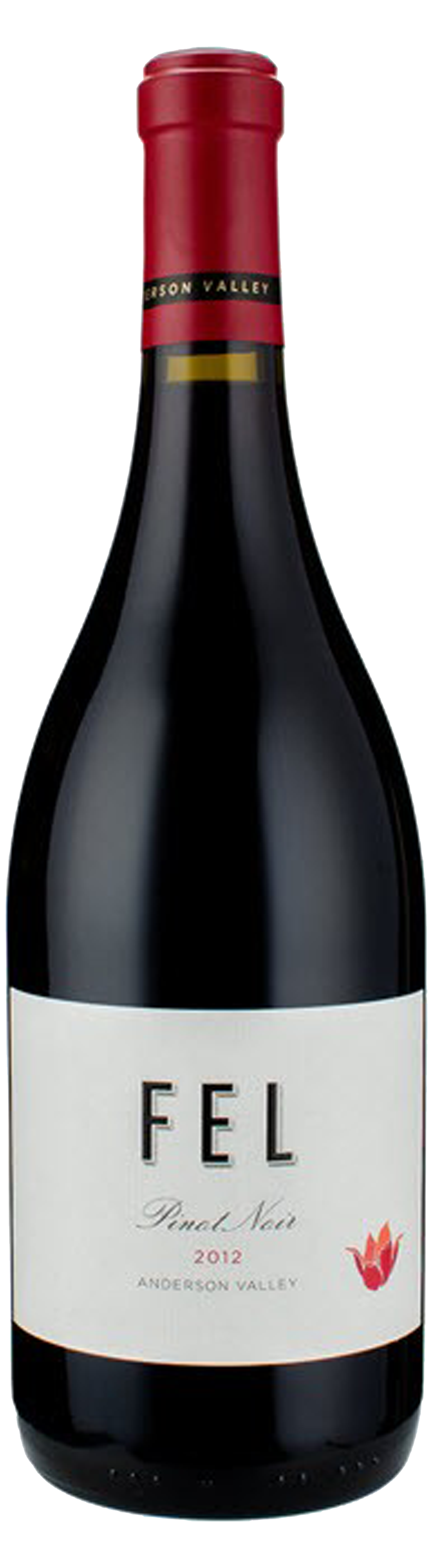 Bottle shot of 2012 FEL Anderson Valley Pinot Noir