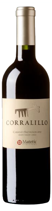 Bottle shot of 2012 Corralillo Cabernet Sauvignon