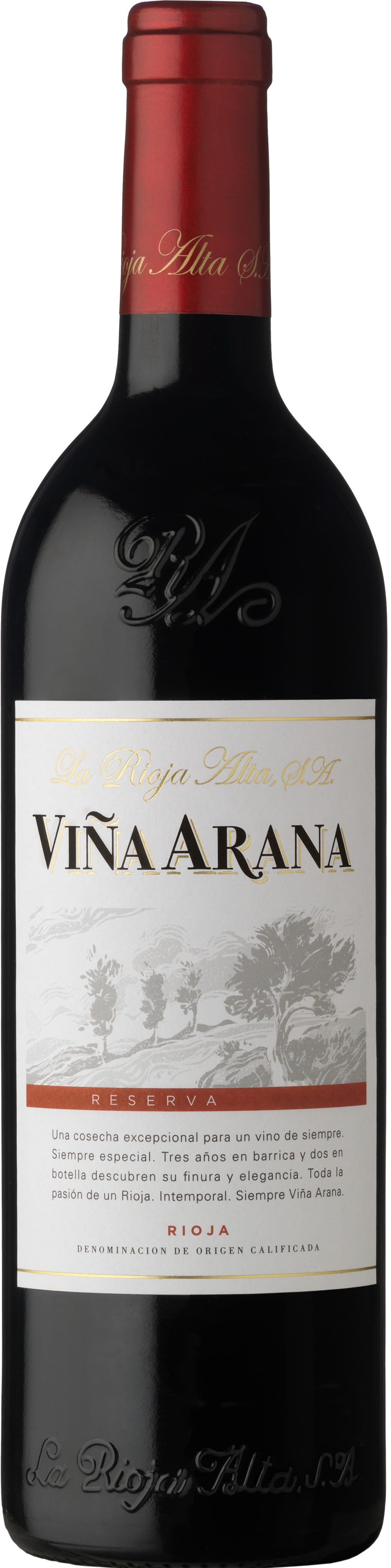 Bottle shot of 2009 Viña Arana Reserva - promotion