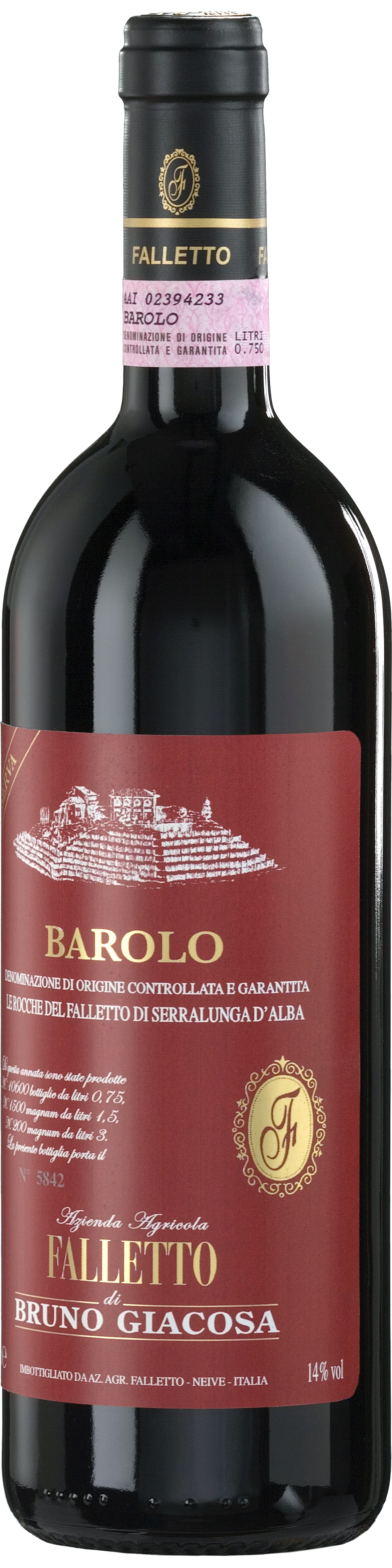 Bottle shot of 2005 Barolo Le Rocche del Falletto
