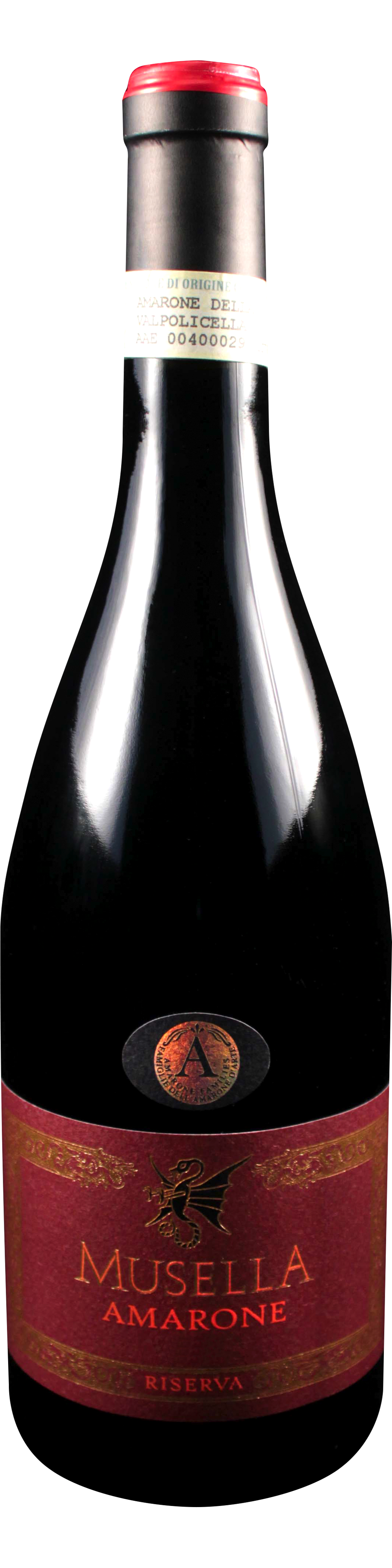 Bottle shot of 2008 Amarone Riserva