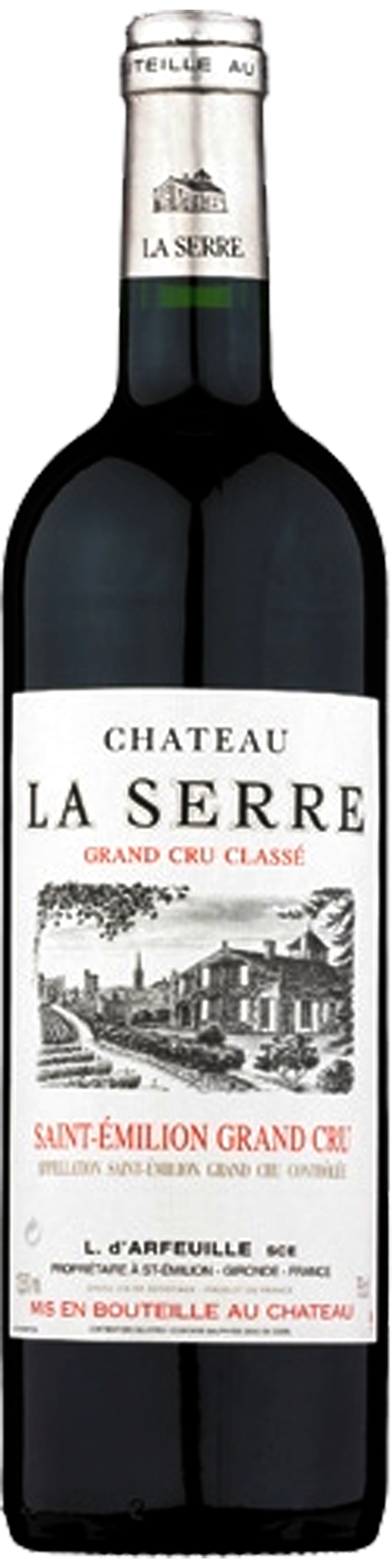 Bottle shot of 2008 Château La Serre, St Emilion Grand Cru Classe
