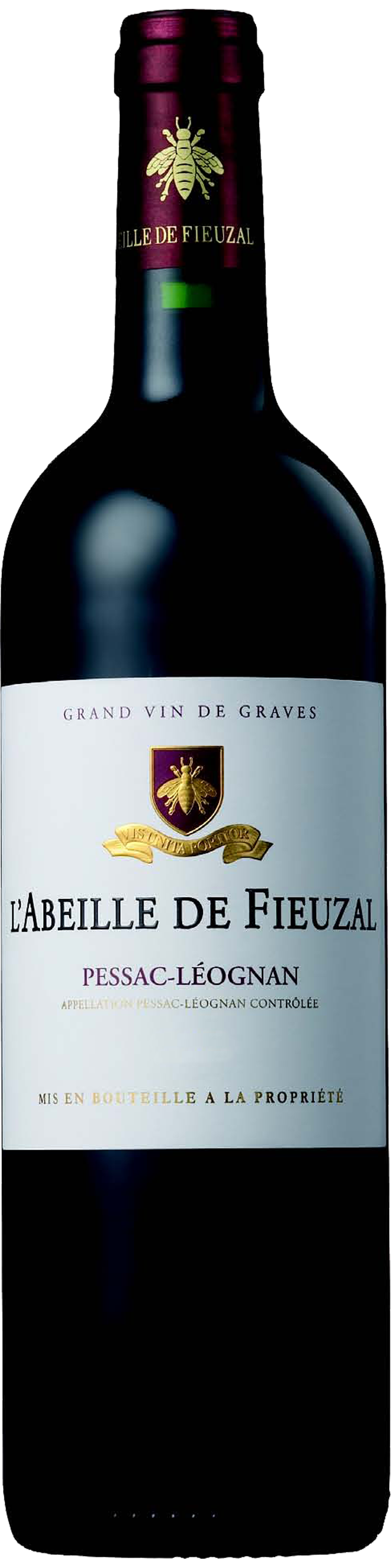 Bottle shot of 2009 L'Abeille de Fieuzal, Pessac Léognan