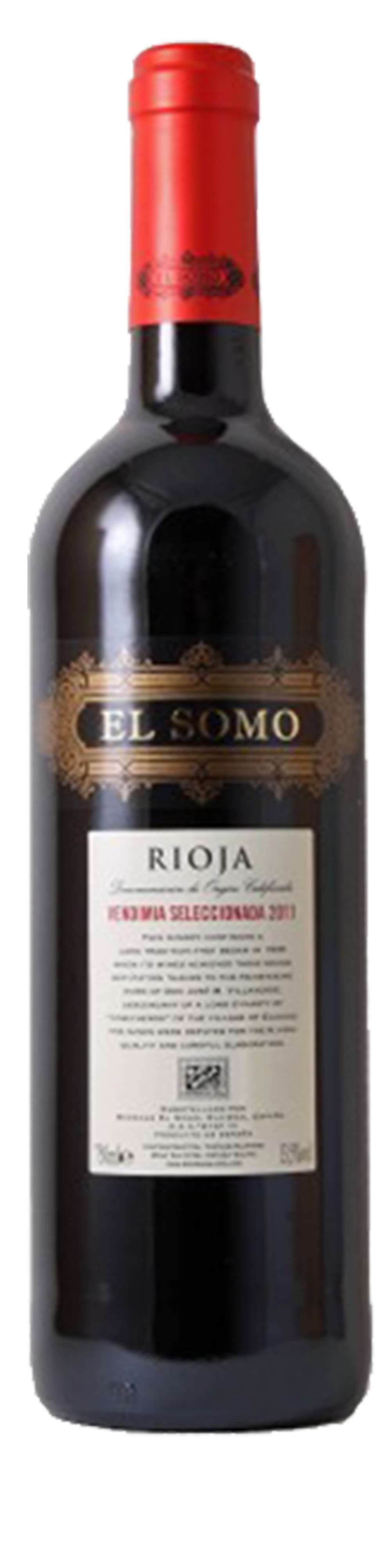 Bottle shot of 2013 El Somo Rioja
