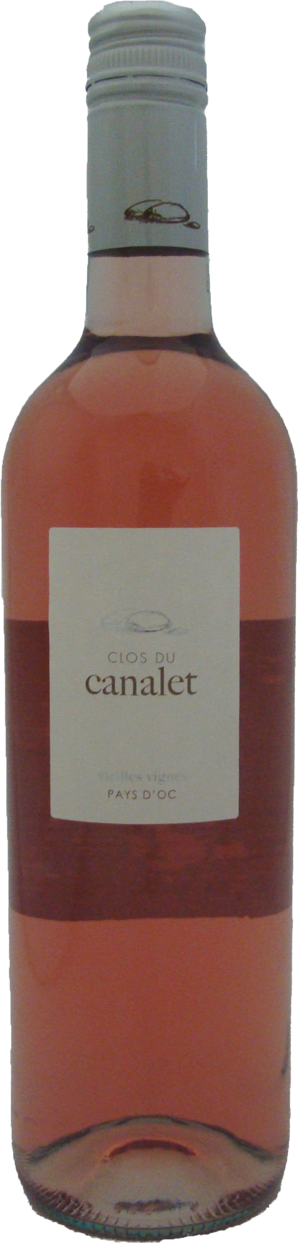 Bottle shot of 2013 Clos du Canalet Vieilles Vignes Rosé