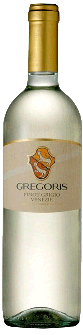 Bottle shot of 2013 Pinot Grigio Gregoris