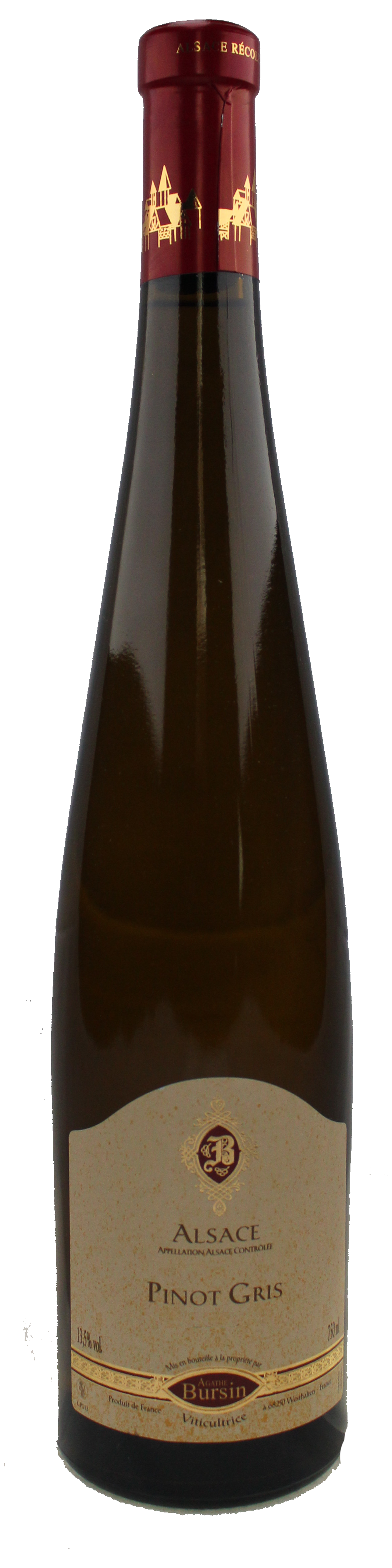 Bottle shot of 2013 Pinot Gris Dirstelberg