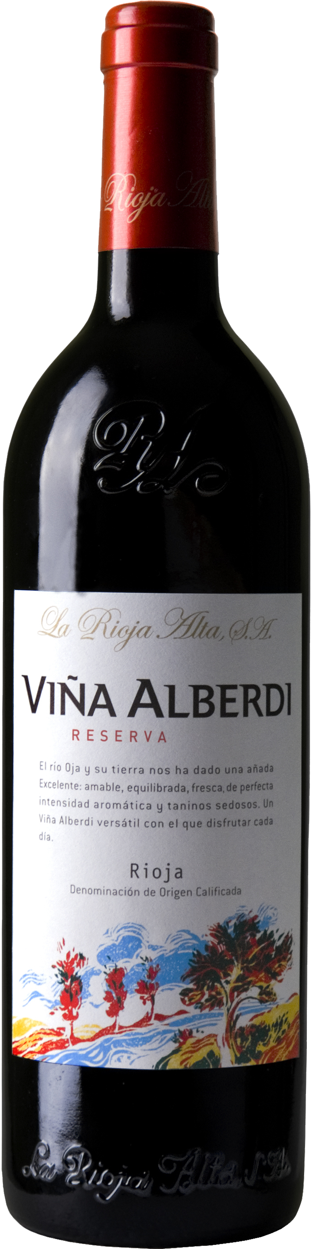 Bottle shot of 2008 Viña Alberdi Reserva