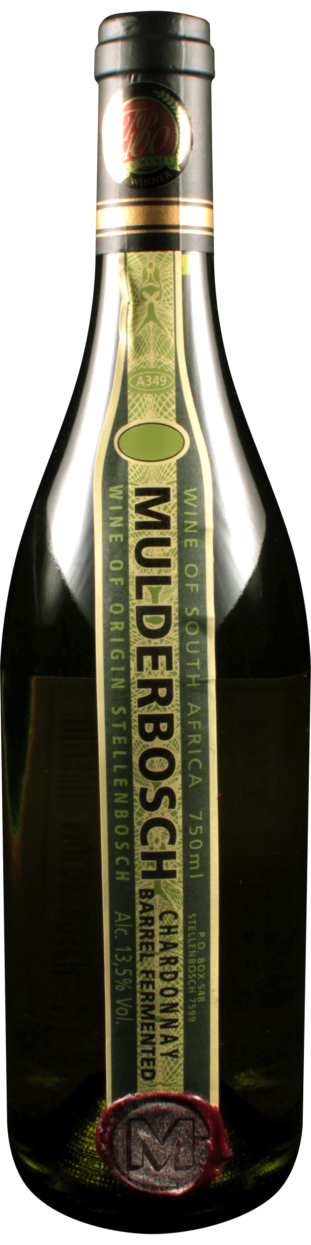 Bottle shot of 2007 Barrel Fermented Chardonnay