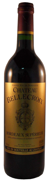 Bottle shot of 2014 Château Bellecroix, Bordeaux Superieur