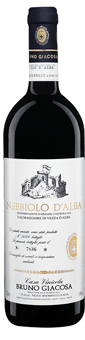 Bottle shot of 2014 Nebbiolo d'Alba Valmaggiore