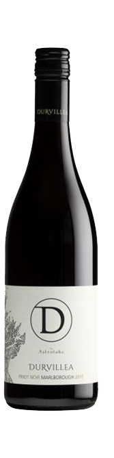 Bottle shot of 2015 Durvillea Pinot Noir