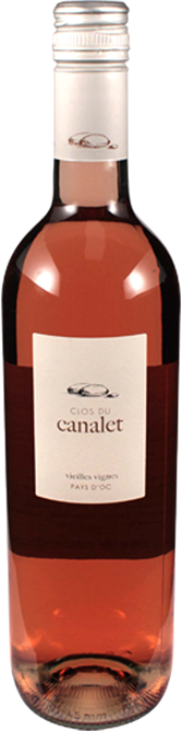 Bottle shot of 2015 Hauts du Canalet Vieilles Vignes Rosé
