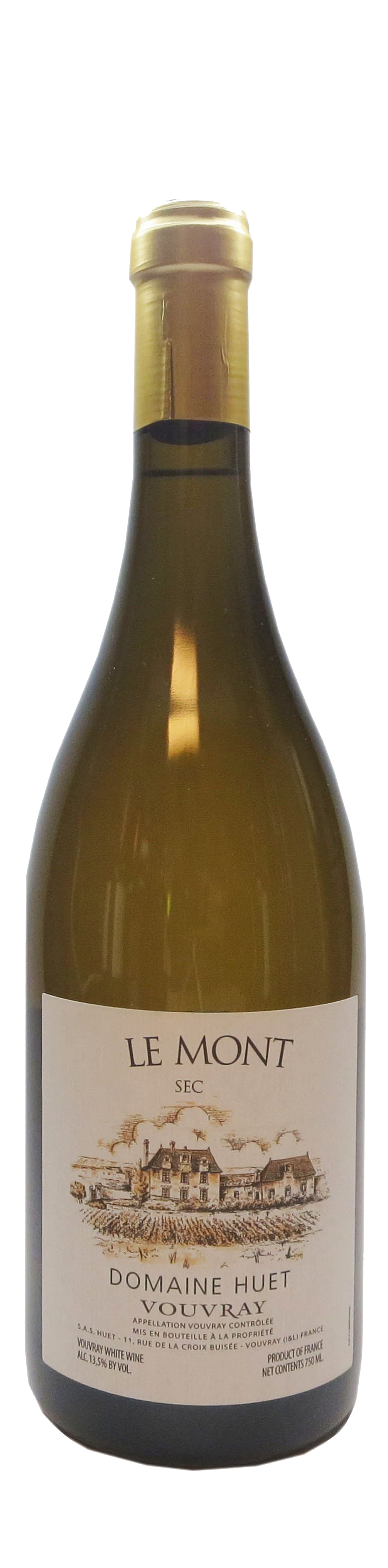 Bottle shot of 2014 Vouvray Le Mont Sec