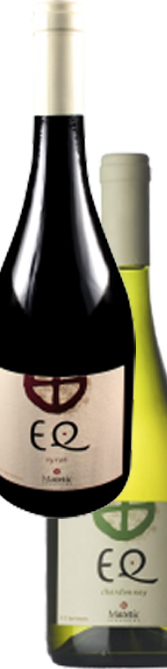 Bottle shot of EQ Mixed Case - Chardonnay 2014 and Syrah 2013