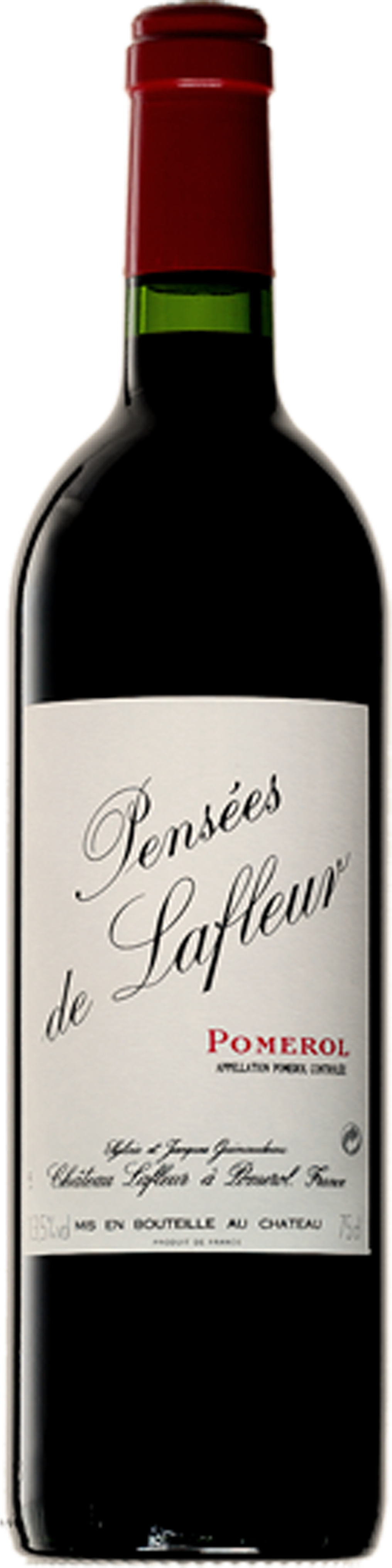 Bottle shot of 2016 Pensées de Lafleur, Pomerol