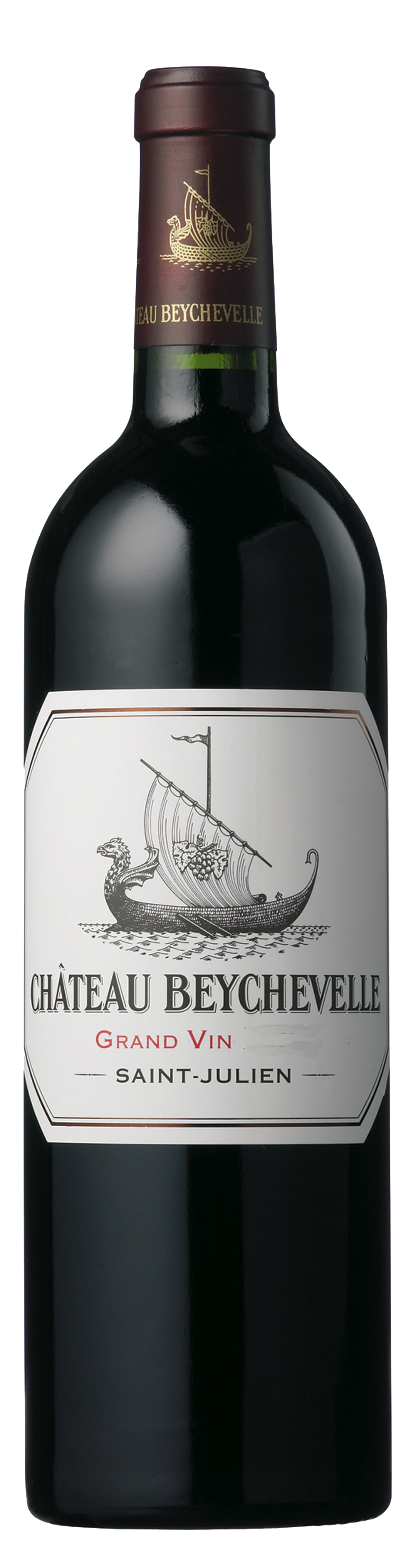 Bottle shot of 2016 Château Beychevelle, 4ème Cru St Julien
