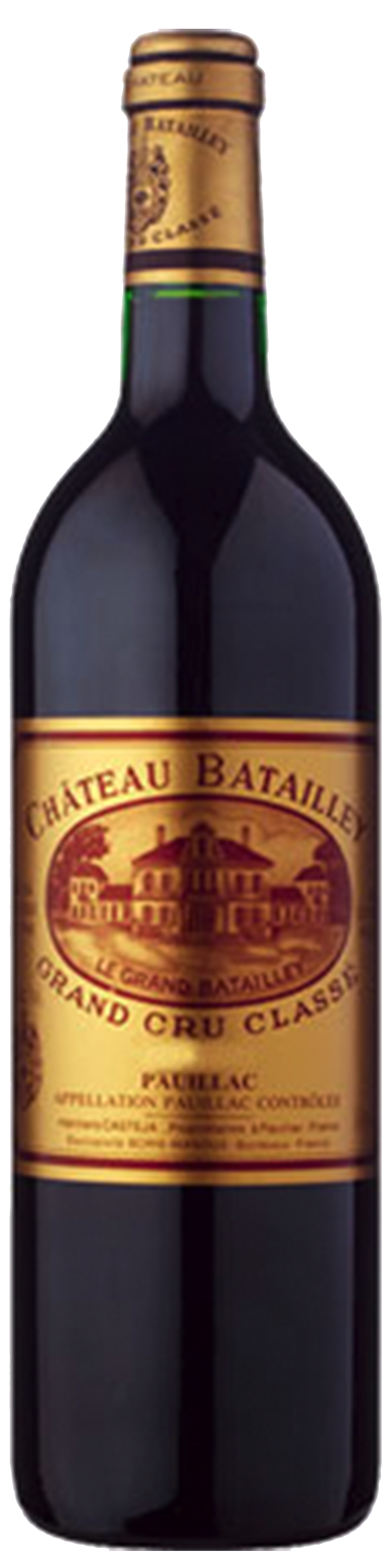 Bottle shot of 2016 Château Batailley, 5ème Cru Pauillac
