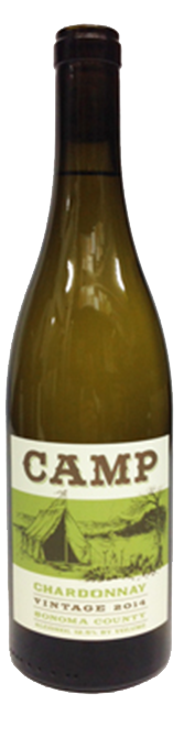 Bottle shot of 2015 Camp Chardonnay