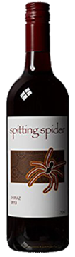 Bottle shot of 2013 Spitting Spider Shiraz