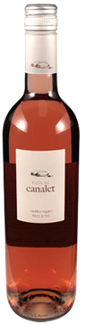 Bottle shot of 2016 Hauts du Canalet Vieilles Vignes Rosé